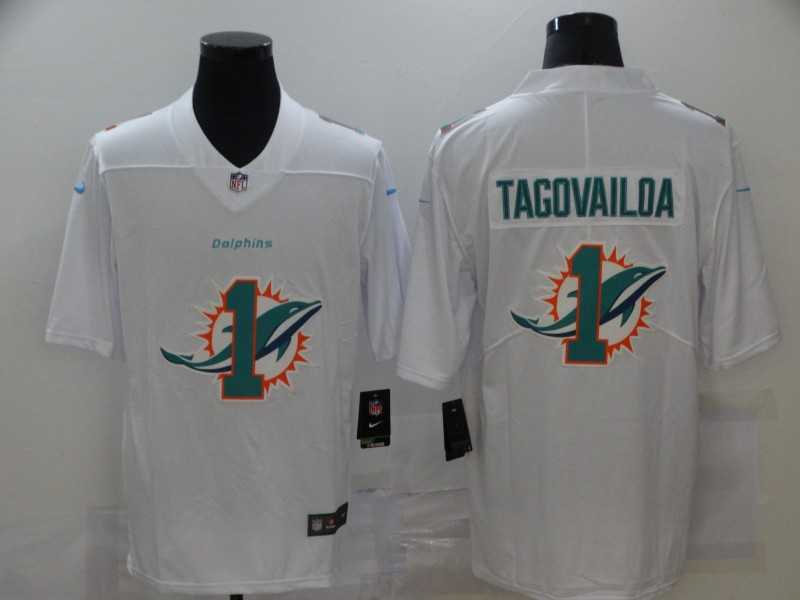 Nike Dolphins 1 Tua Tagovailoa White Shadow Logo Limited Jersey,We sell and wholesale Nike Dolphins 1 Tua Tagovailoa White Shadow Logo Limited Jersey on line form chian!
